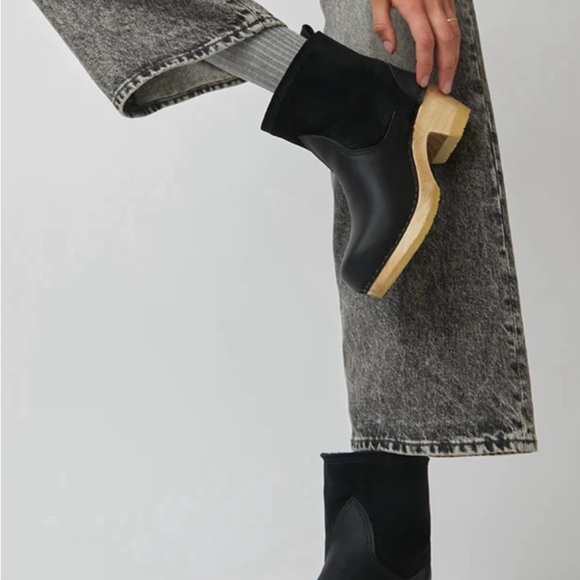 No.6 Pull On Shearling Mid Heel Boots - Picture 12 of 12